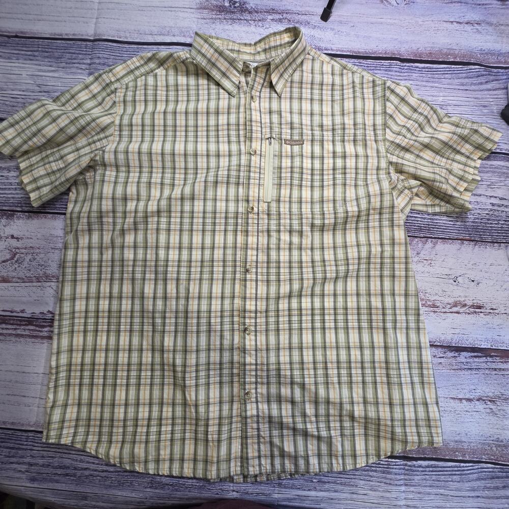 Columbia Men's Button Down Short Sleeve Vented Outdoor Utility Shirt Size 2XL